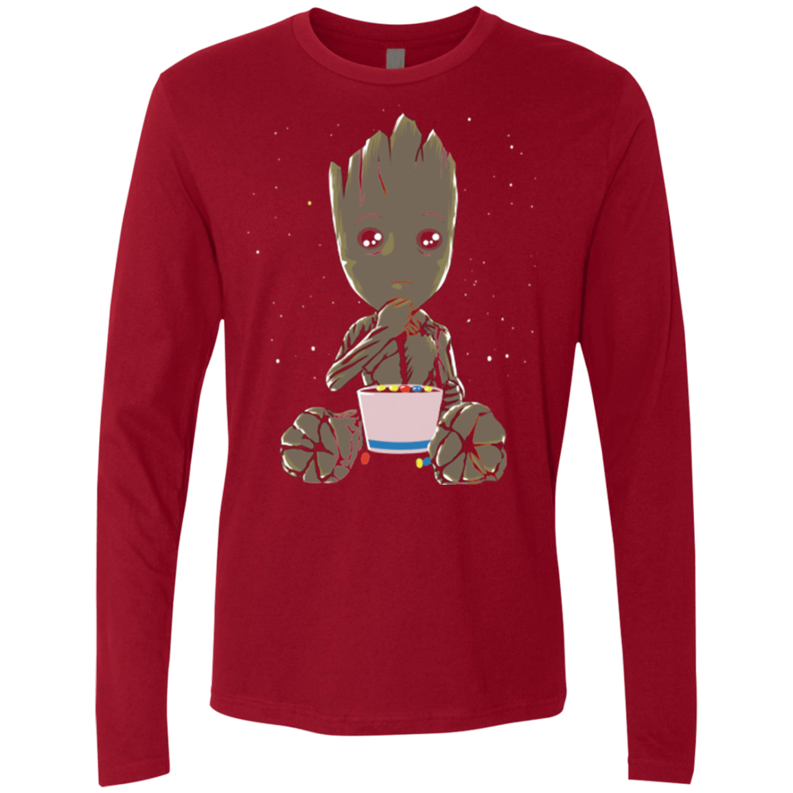 T-Shirts Cardinal / Small Eating Candies Men's Premium Long Sleeve