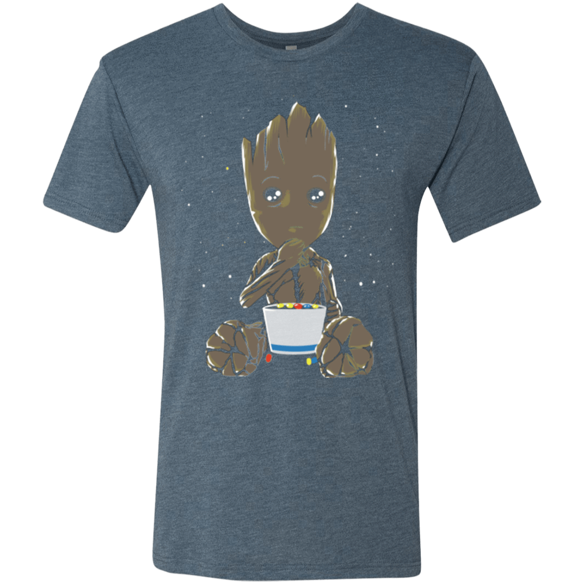 T-Shirts Indigo / Small Eating Candies Men's Triblend T-Shirt