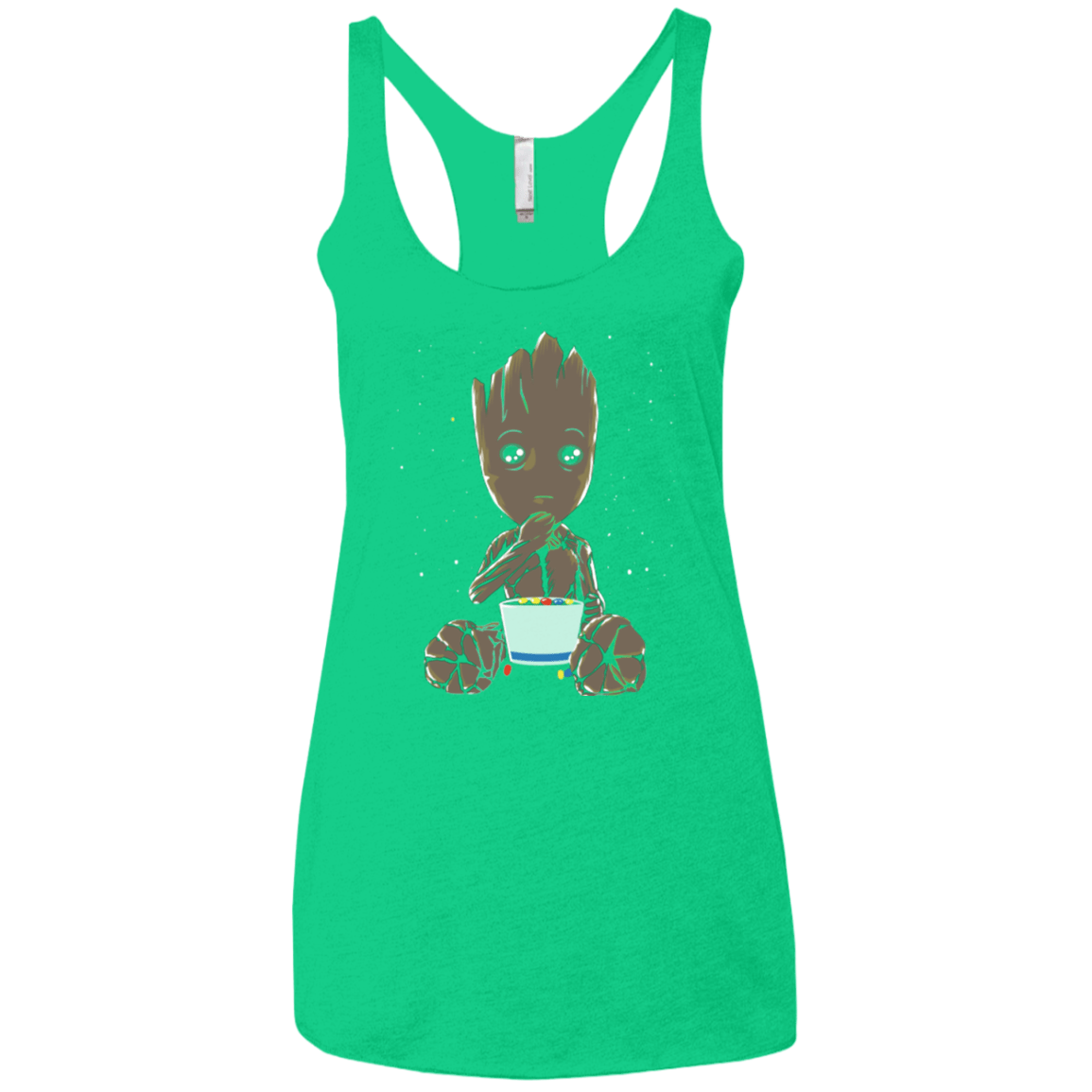 T-Shirts Envy / X-Small Eating Candies Women's Triblend Racerback Tank