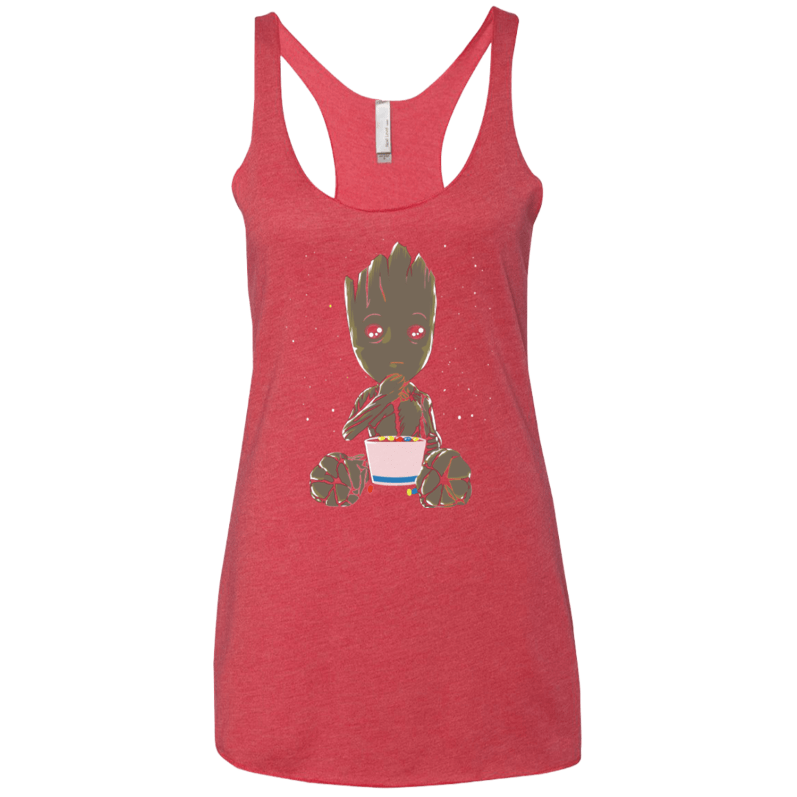 T-Shirts Vintage Red / X-Small Eating Candies Women's Triblend Racerback Tank
