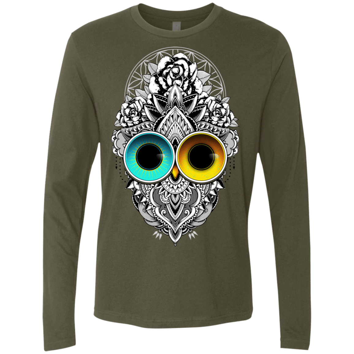 T-Shirts Military Green / S Eclipse Men's Premium Long Sleeve