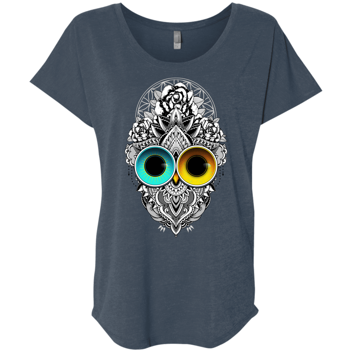 T-Shirts Indigo / X-Small Eclipse Triblend Dolman Sleeve