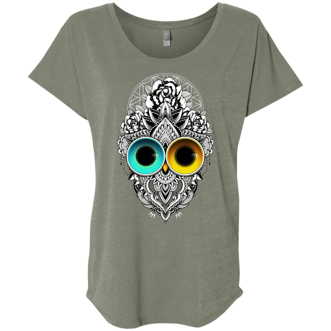 T-Shirts Venetian Grey / X-Small Eclipse Triblend Dolman Sleeve