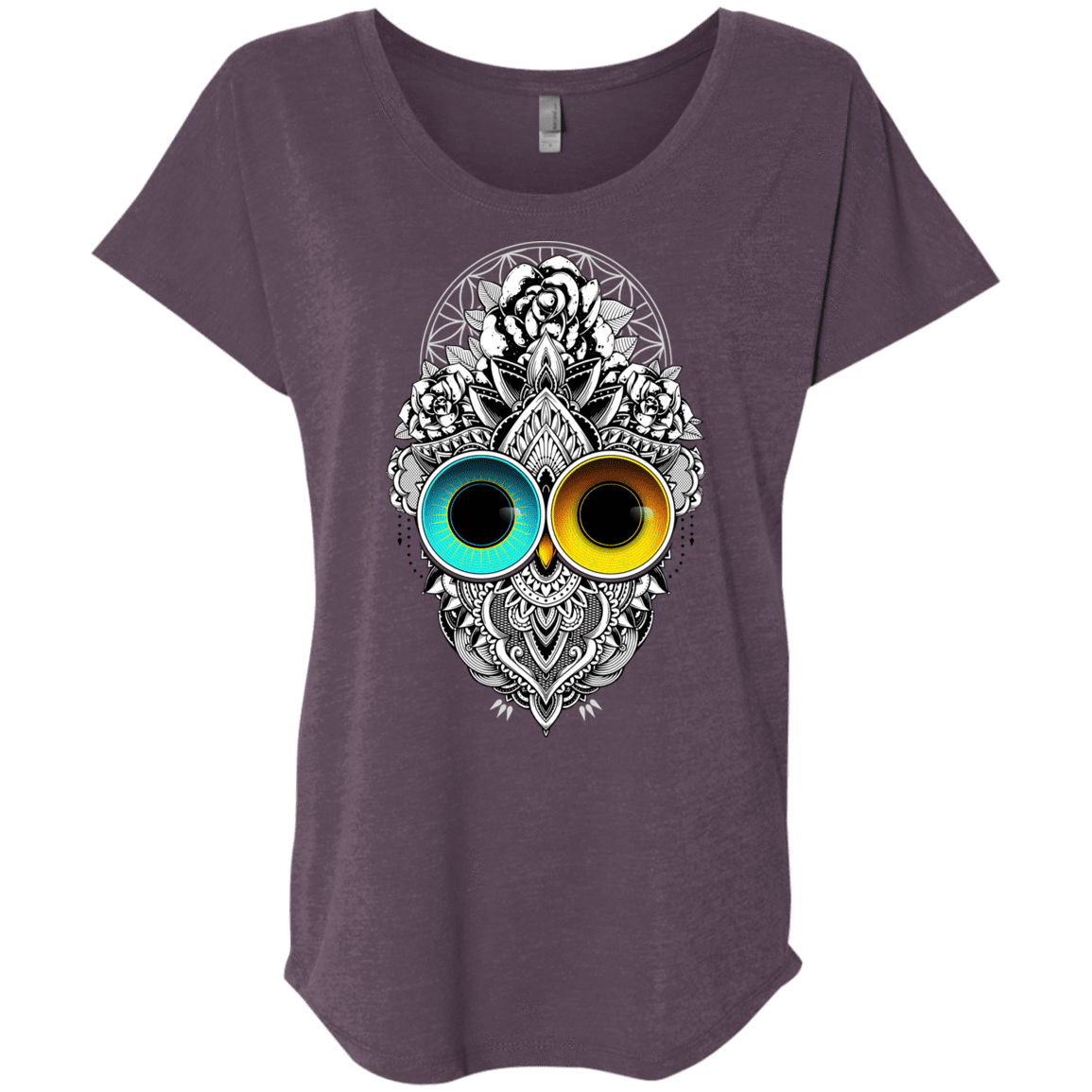 T-Shirts Vintage Purple / X-Small Eclipse Triblend Dolman Sleeve