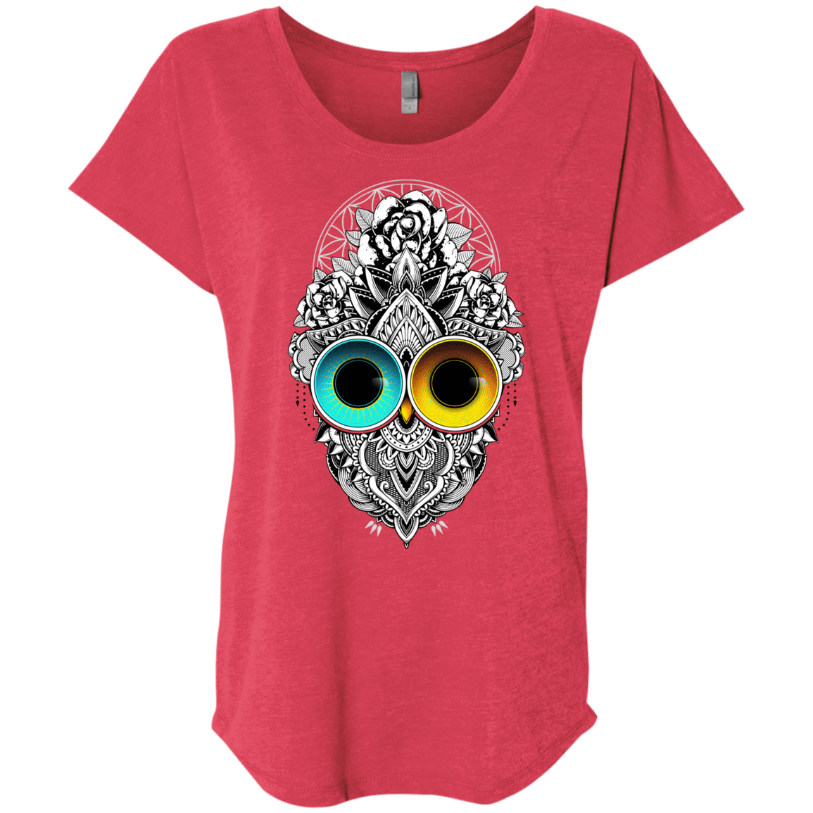 T-Shirts Vintage Red / X-Small Eclipse Triblend Dolman Sleeve