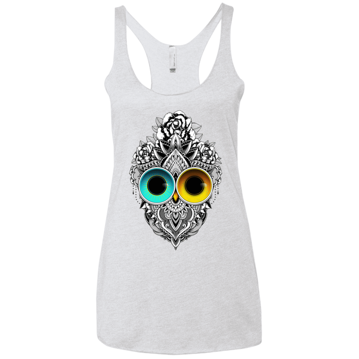 T-Shirts Heather White / X-Small Eclipse Women's Triblend Racerback Tank