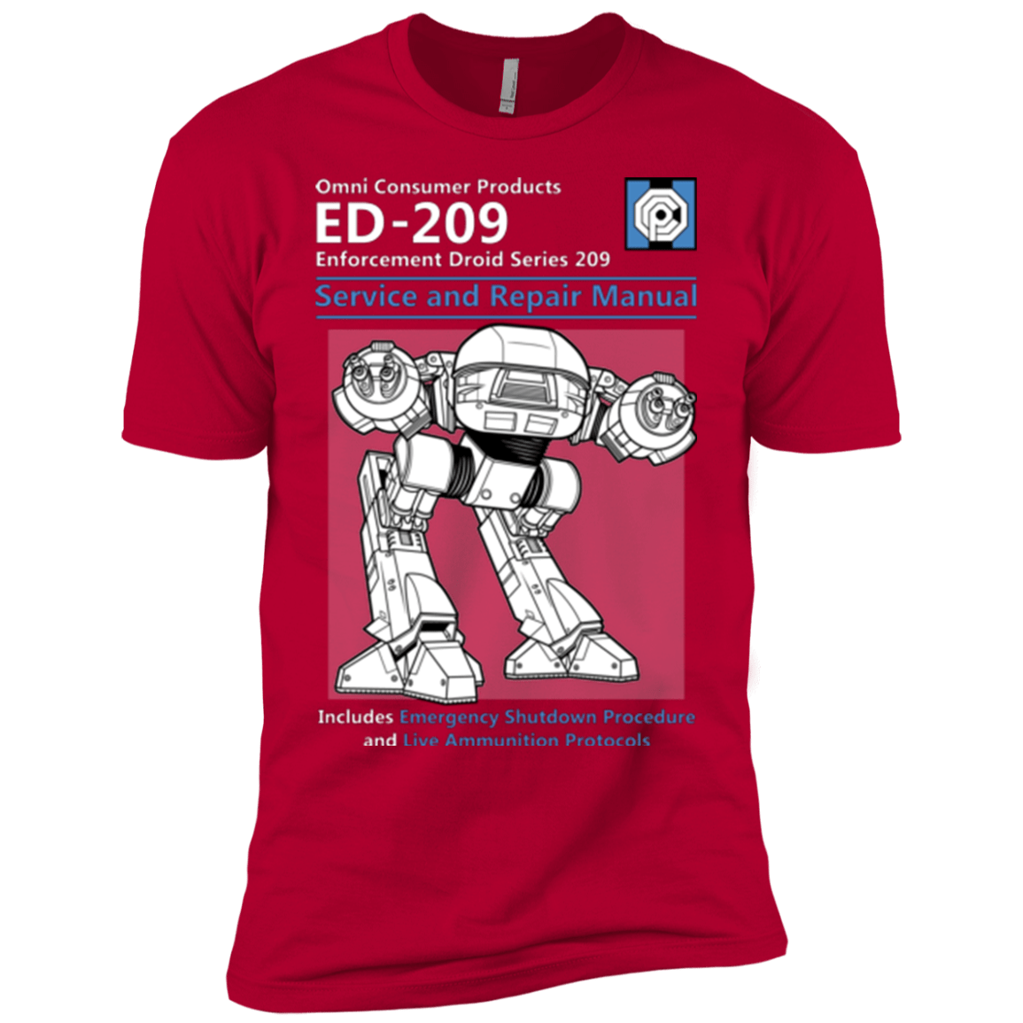 T-Shirts Red / YXS ED209 SERVICE & REPAIR MANUAL Boys Premium T-Shirt
