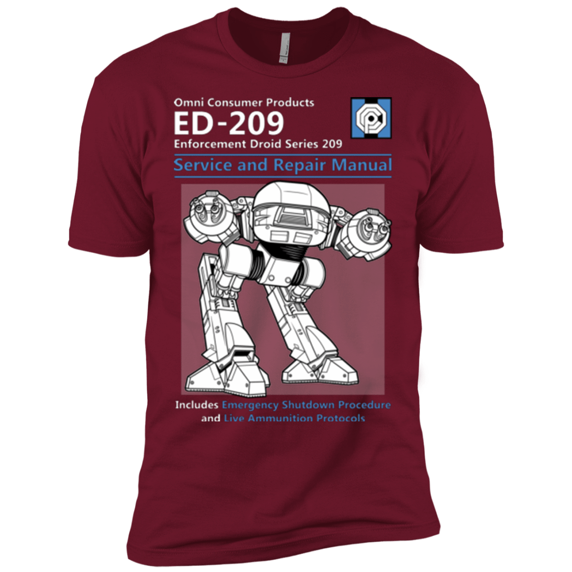 T-Shirts Cardinal / X-Small ED209 SERVICE & REPAIR MANUAL Men's Premium T-Shirt