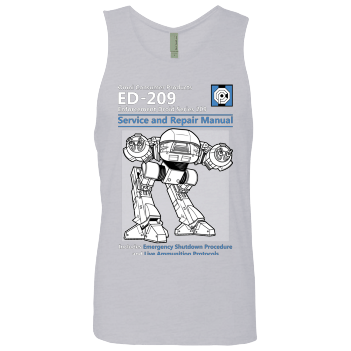 T-Shirts Heather Grey / Small ED209 SERVICE & REPAIR MANUAL Men's Premium Tank Top