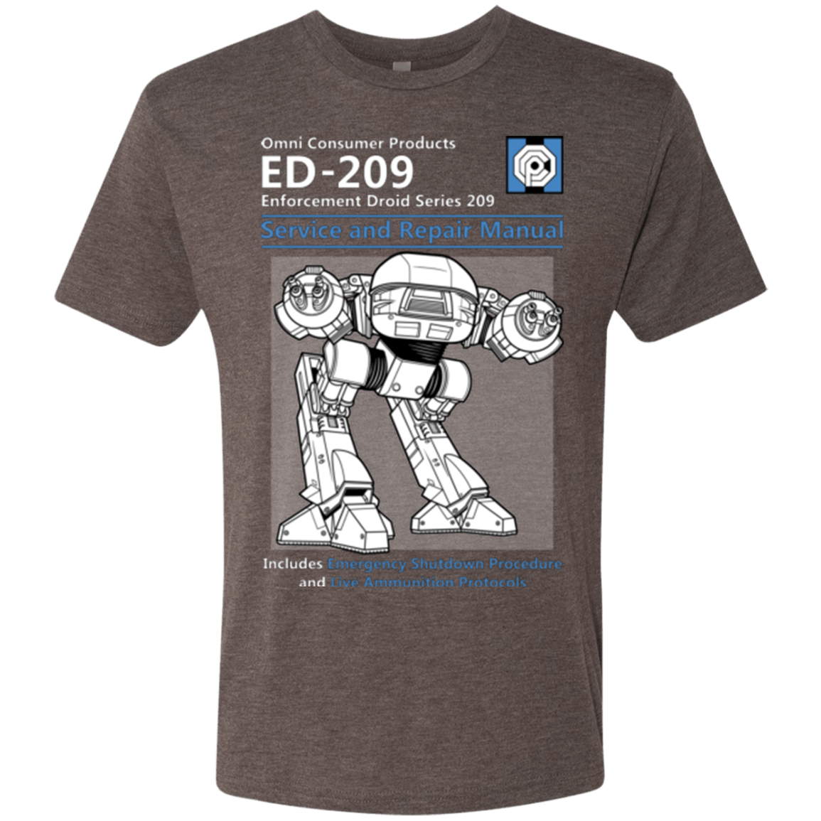 T-Shirts Macchiato / Small ED209 SERVICE & REPAIR MANUAL Men's Triblend T-Shirt