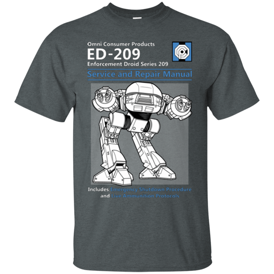 T-Shirts Dark Heather / Small ED209 SERVICE & REPAIR MANUAL T-Shirt