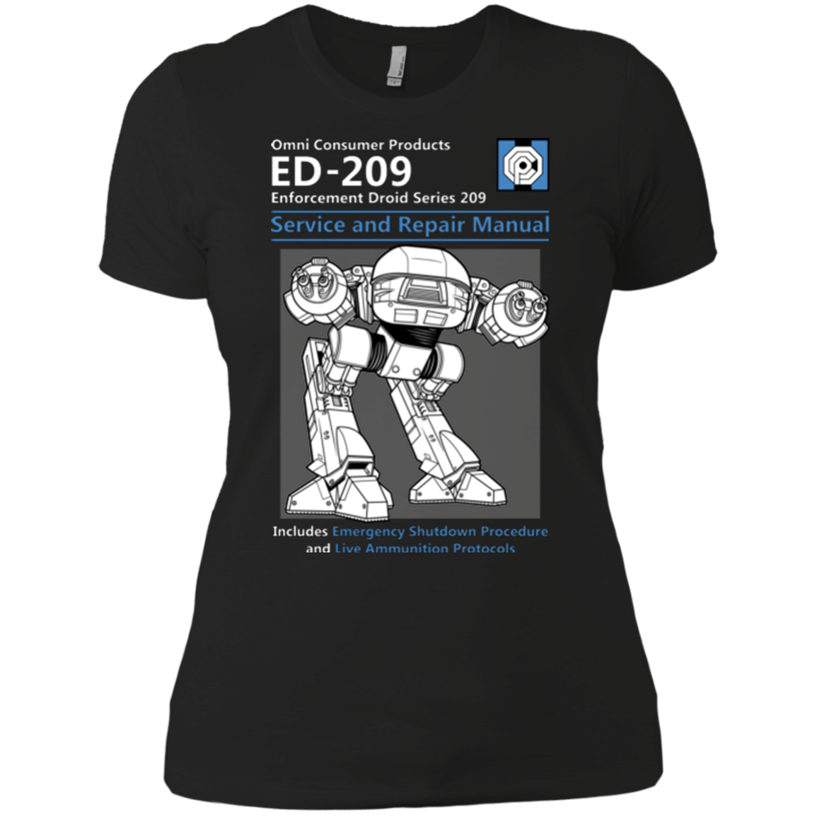 T-Shirts Black / X-Small ED209 SERVICE & REPAIR MANUAL Women's Premium T-Shirt