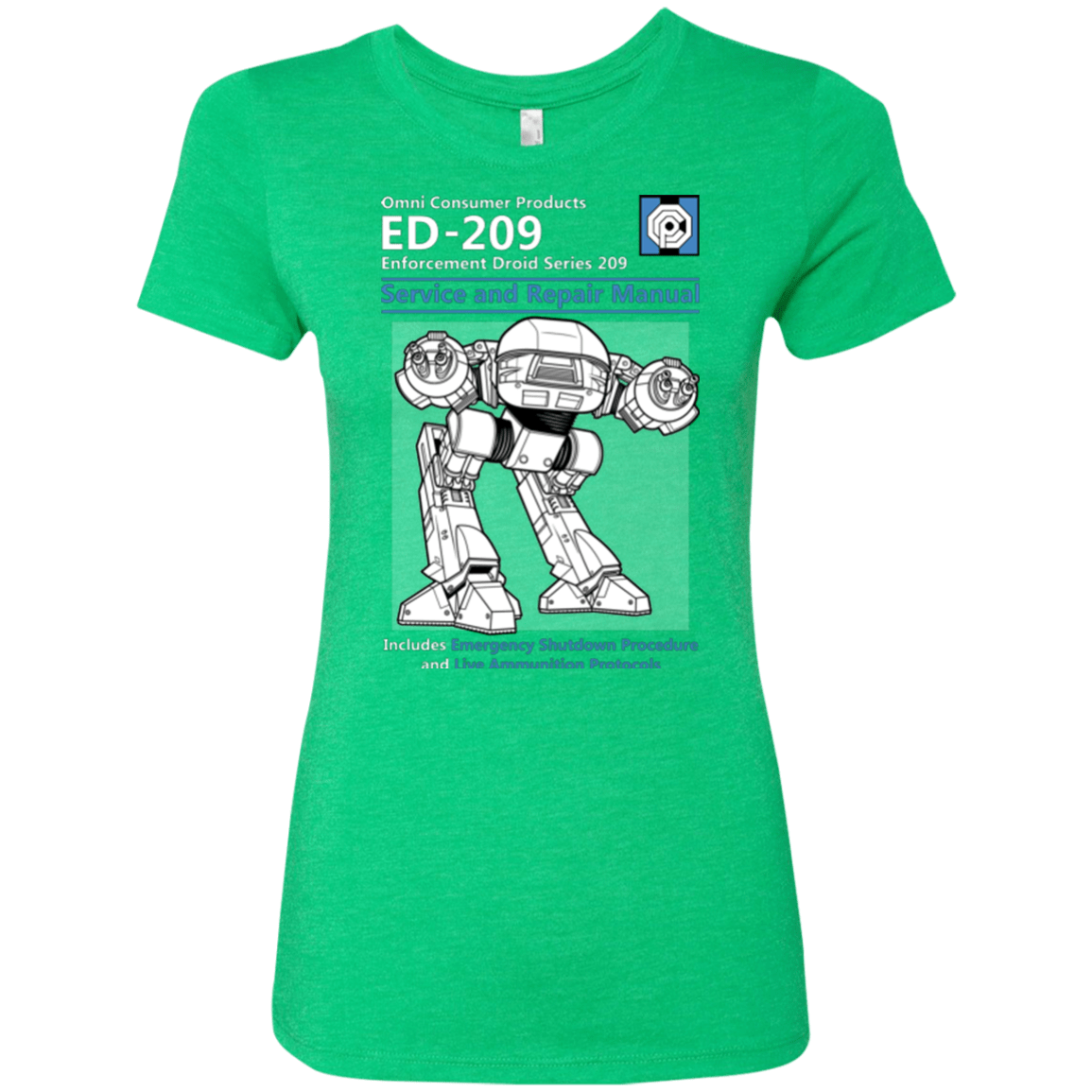 T-Shirts Envy / Small ED209 SERVICE & REPAIR MANUAL Women's Triblend T-Shirt