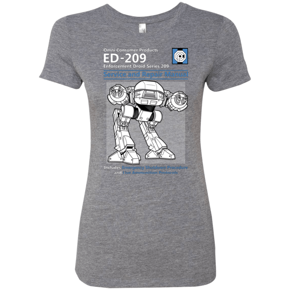 T-Shirts Premium Heather / Small ED209 SERVICE & REPAIR MANUAL Women's Triblend T-Shirt