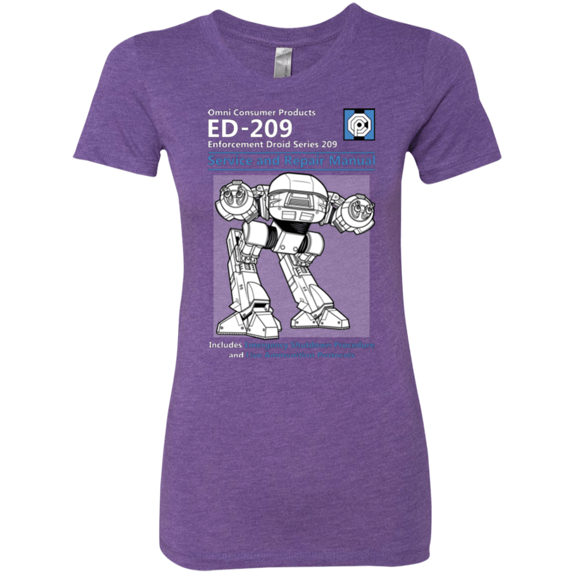 T-Shirts Purple Rush / Small ED209 SERVICE & REPAIR MANUAL Women's Triblend T-Shirt