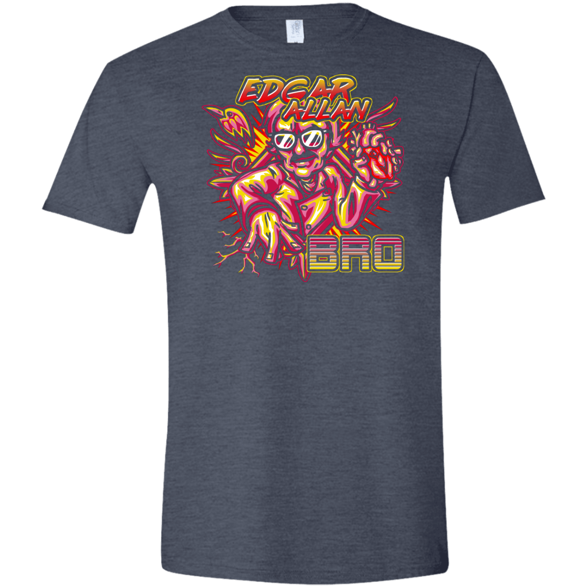 T-Shirts Heather Navy / S Edgar Allan Bro Men's Semi-Fitted Softstyle