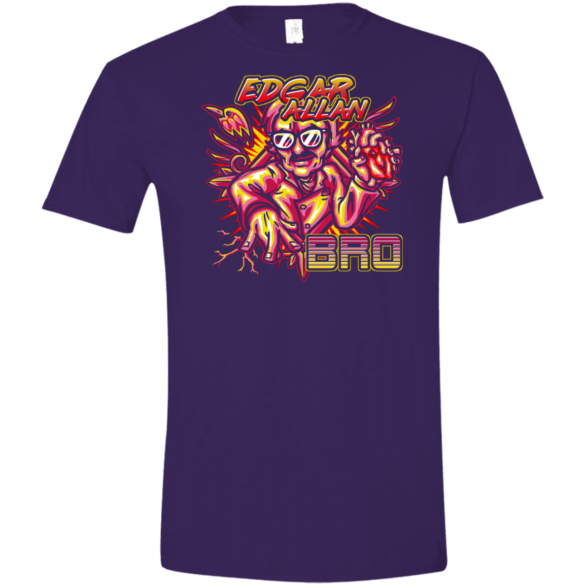 T-Shirts Purple / S Edgar Allan Bro Men's Semi-Fitted Softstyle