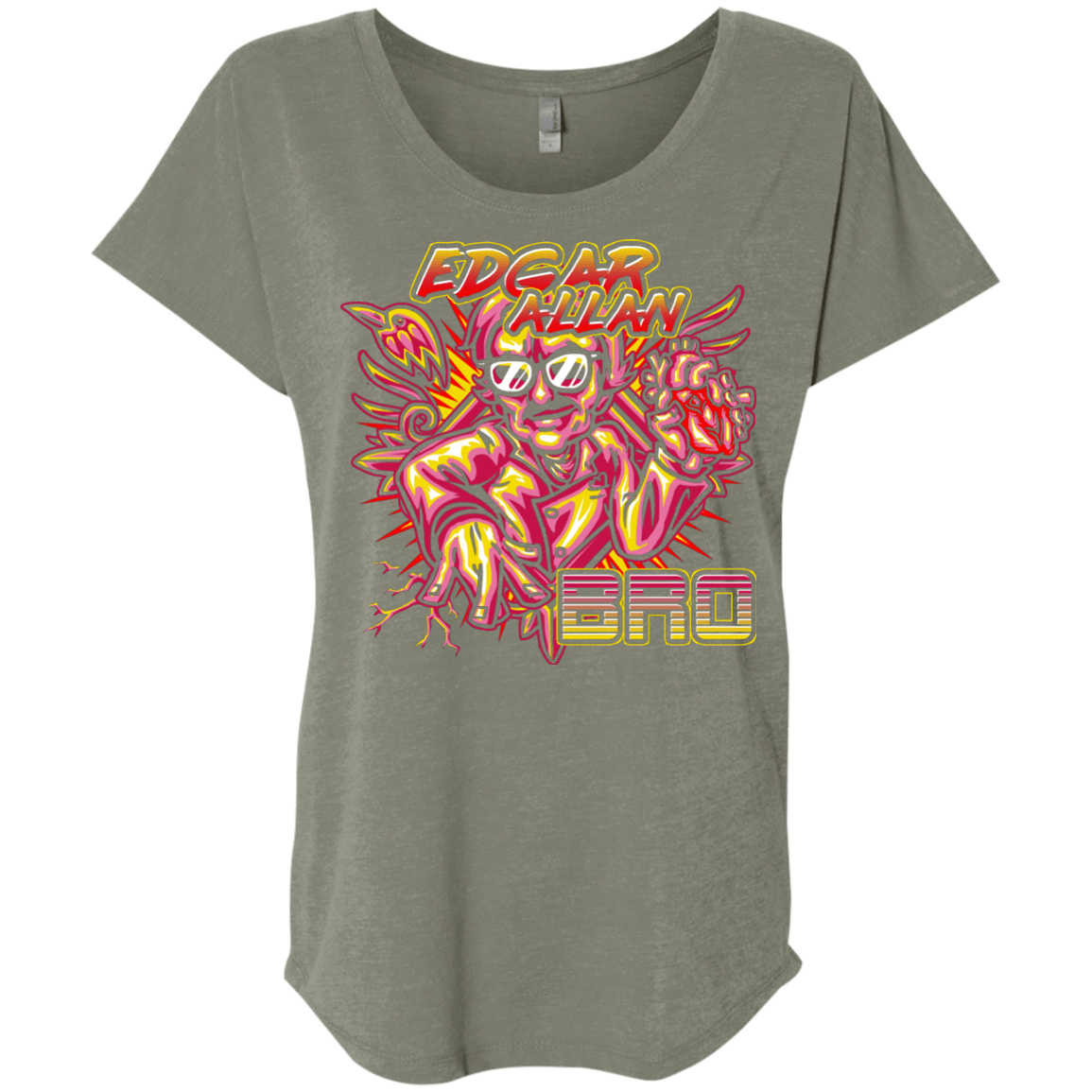 T-Shirts Venetian Grey / X-Small Edgar Allan Bro Triblend Dolman Sleeve