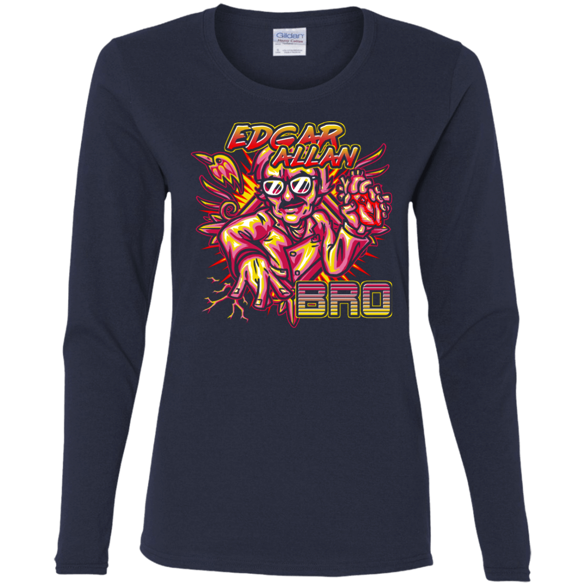 T-Shirts Navy / S Edgar Allan Bro Women's Long Sleeve T-Shirt