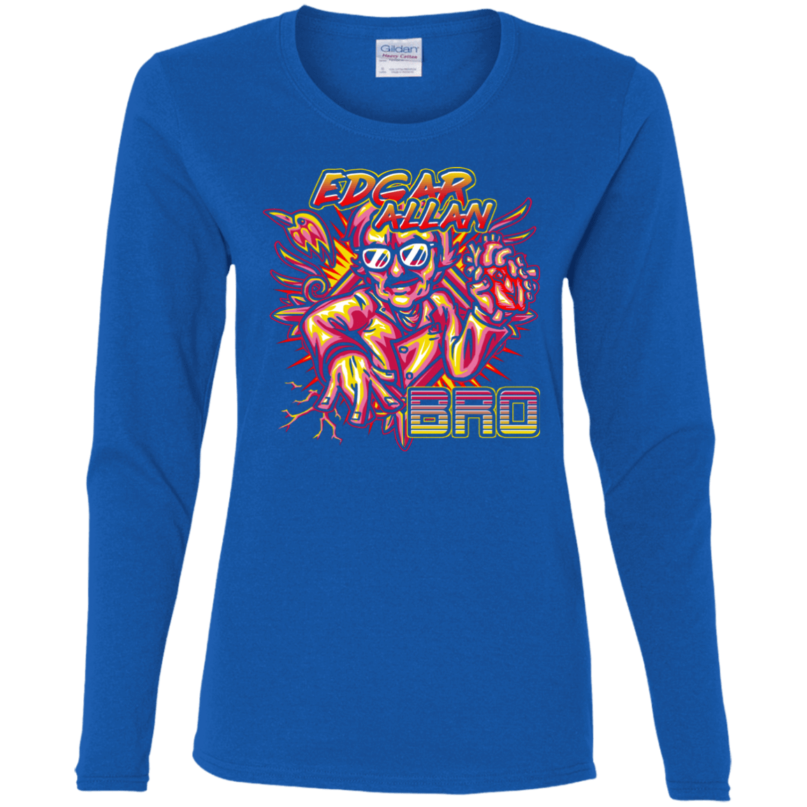 T-Shirts Royal / S Edgar Allan Bro Women's Long Sleeve T-Shirt