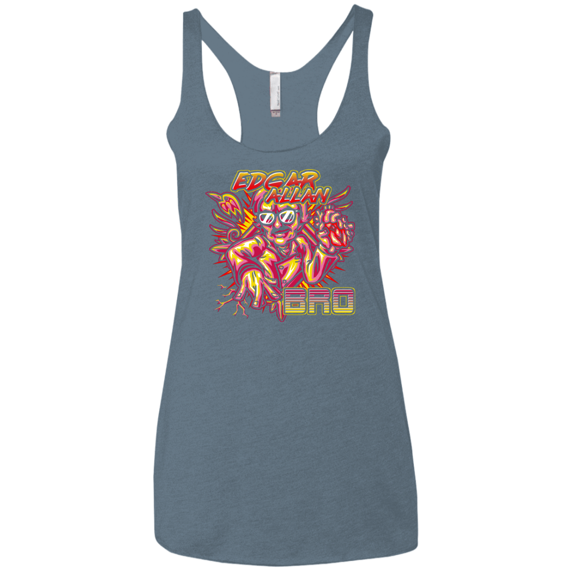 T-Shirts Indigo / X-Small Edgar Allan Bro Women's Triblend Racerback Tank
