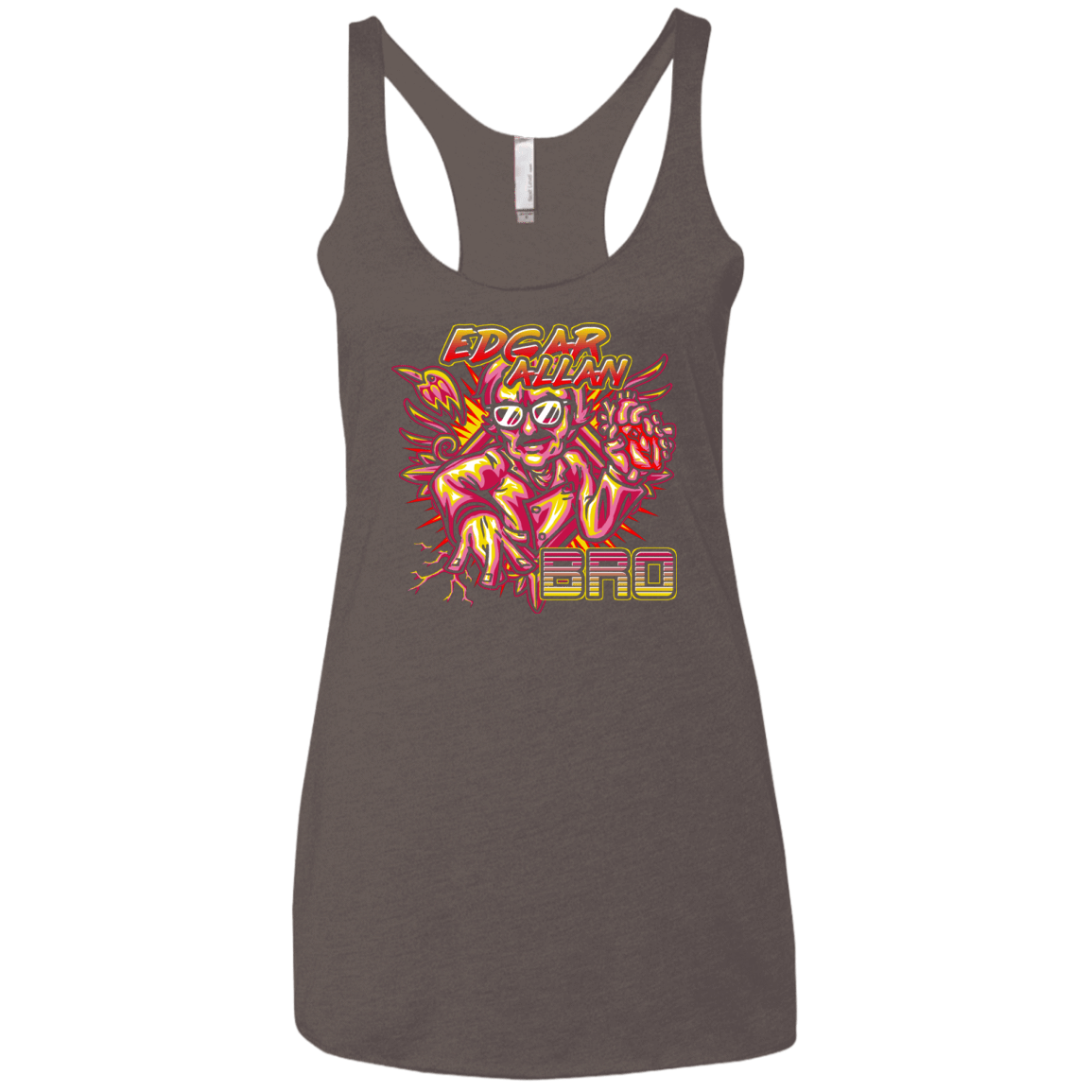 T-Shirts Macchiato / X-Small Edgar Allan Bro Women's Triblend Racerback Tank