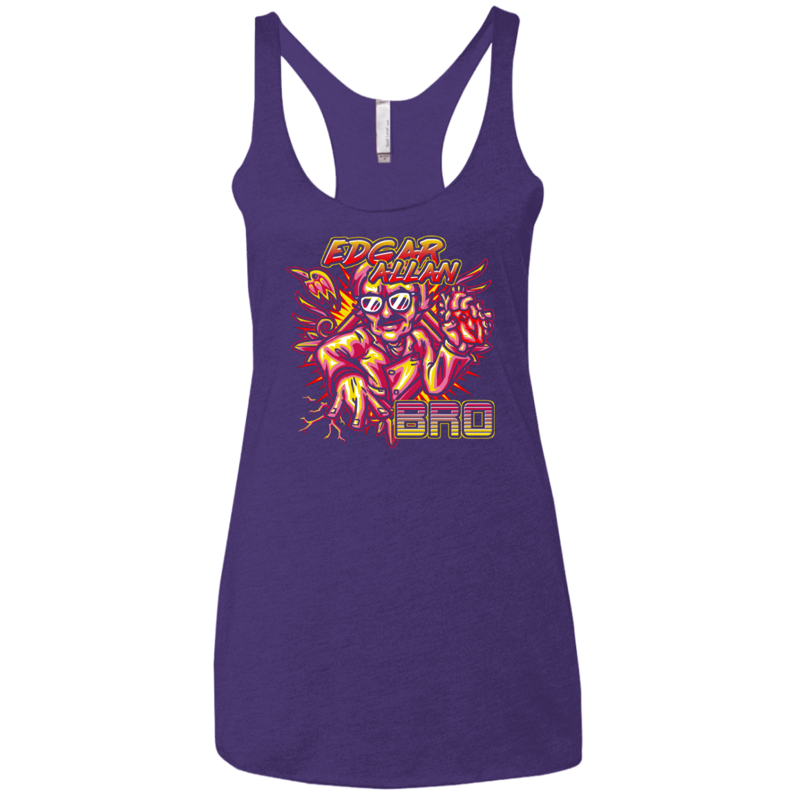 Edgar Allan Bro Women's Triblend Racerback Tank