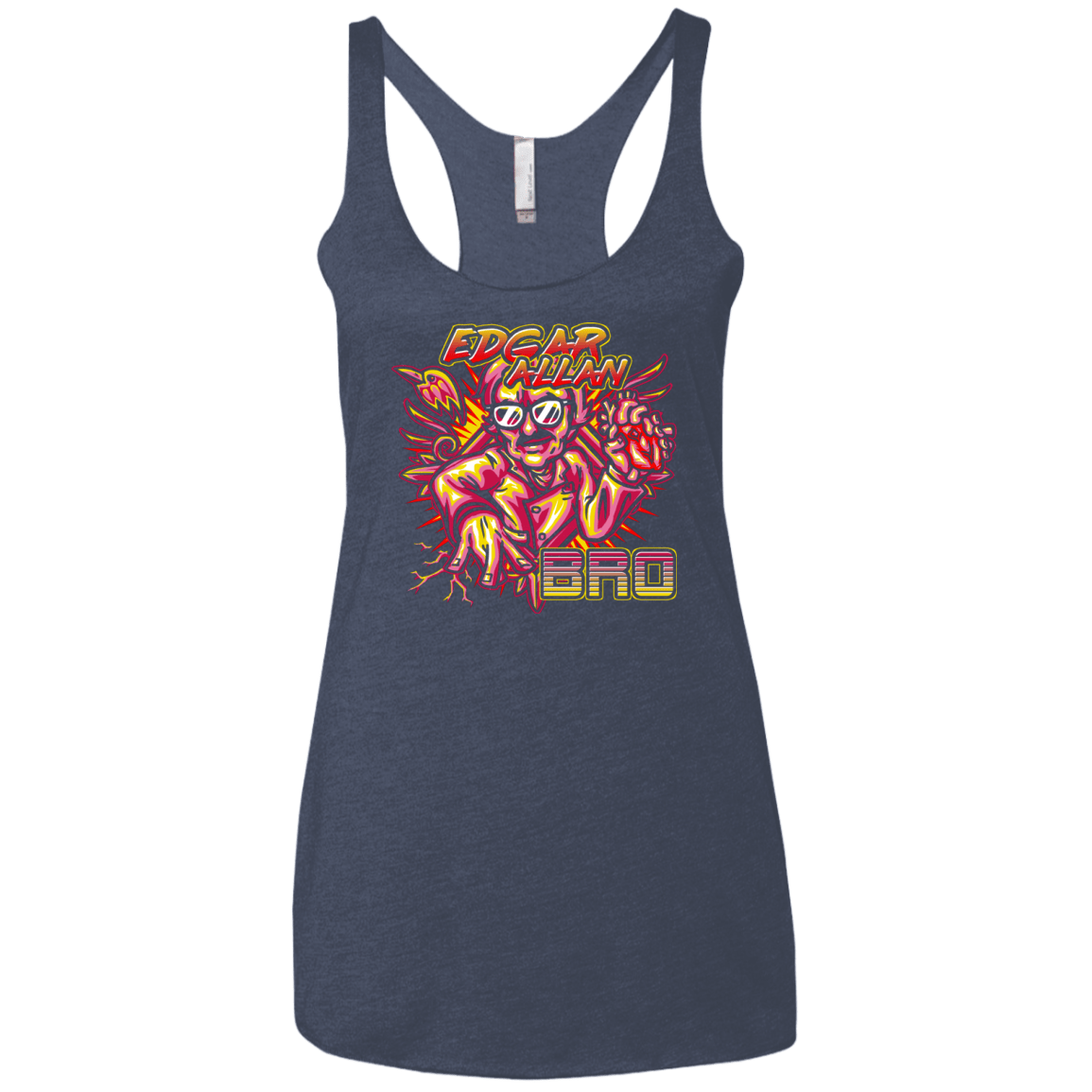 Edgar Allan Bro Women's Triblend Racerback Tank