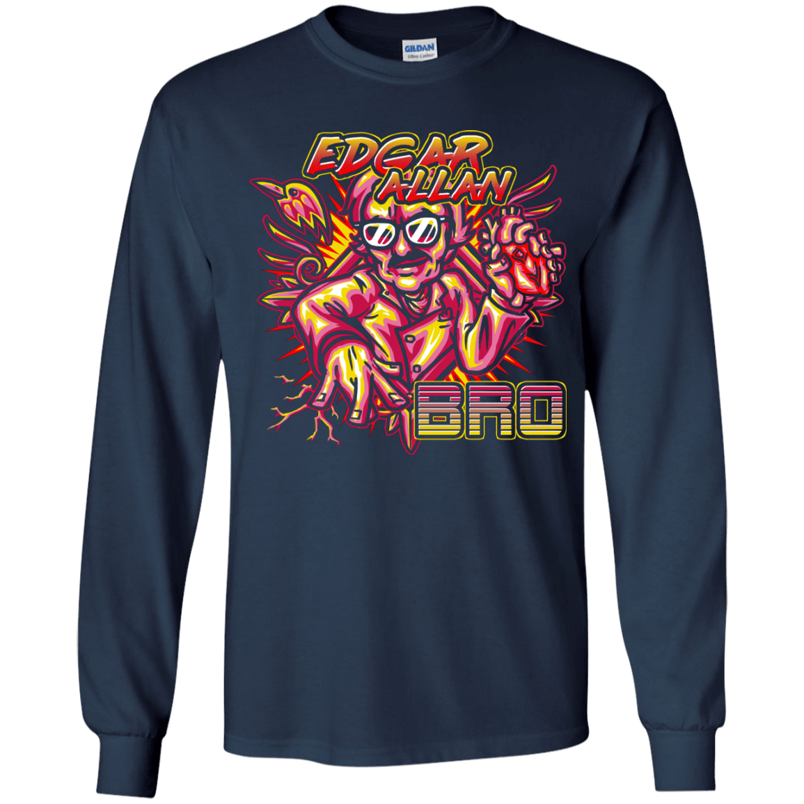 T-Shirts Navy / YS Edgar Allan Bro Youth Long Sleeve T-Shirt