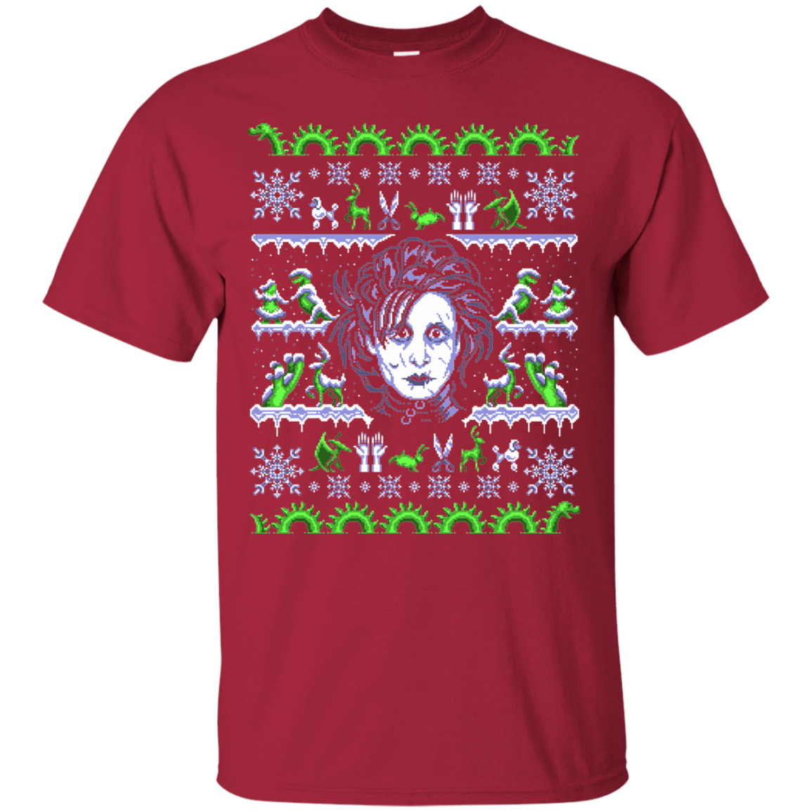 T-Shirts Cardinal / Small Edward Scissorhands ugly sweater T-Shirt