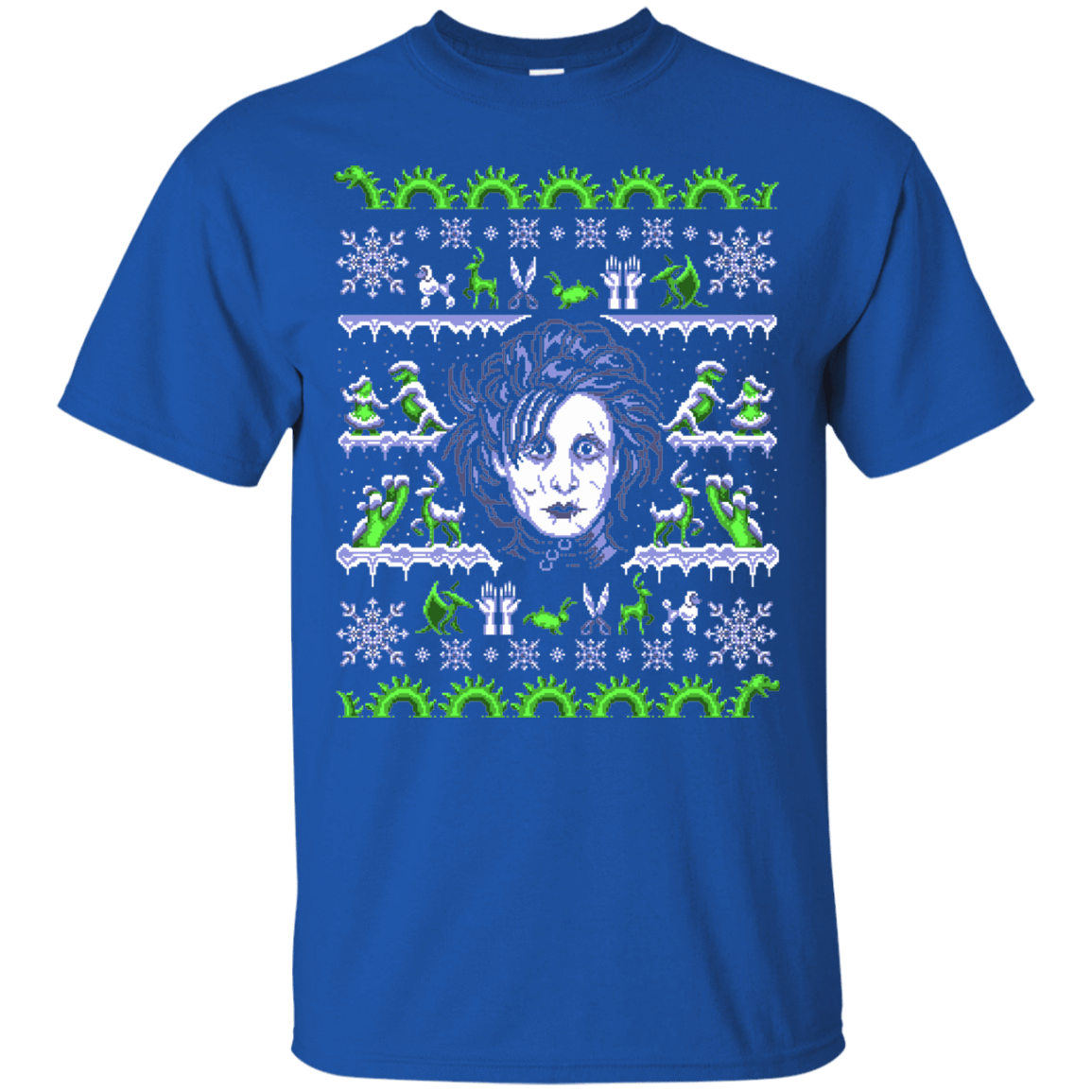 T-Shirts Royal / Small Edward Scissorhands ugly sweater T-Shirt