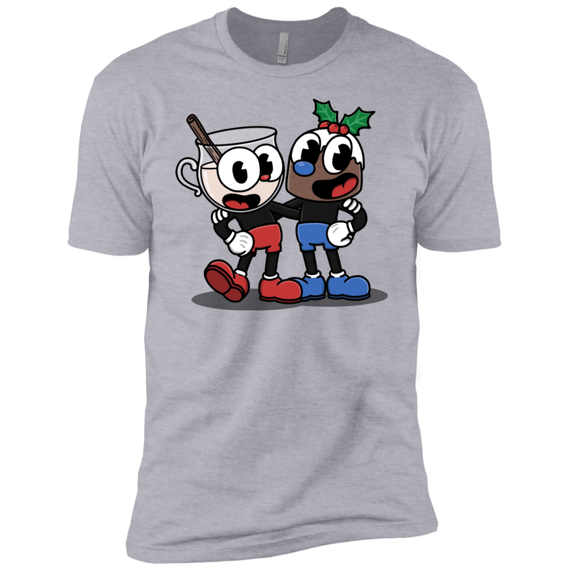 T-Shirts Heather Grey / YXS Eggnoghead and Puddingman Boys Premium T-Shirt