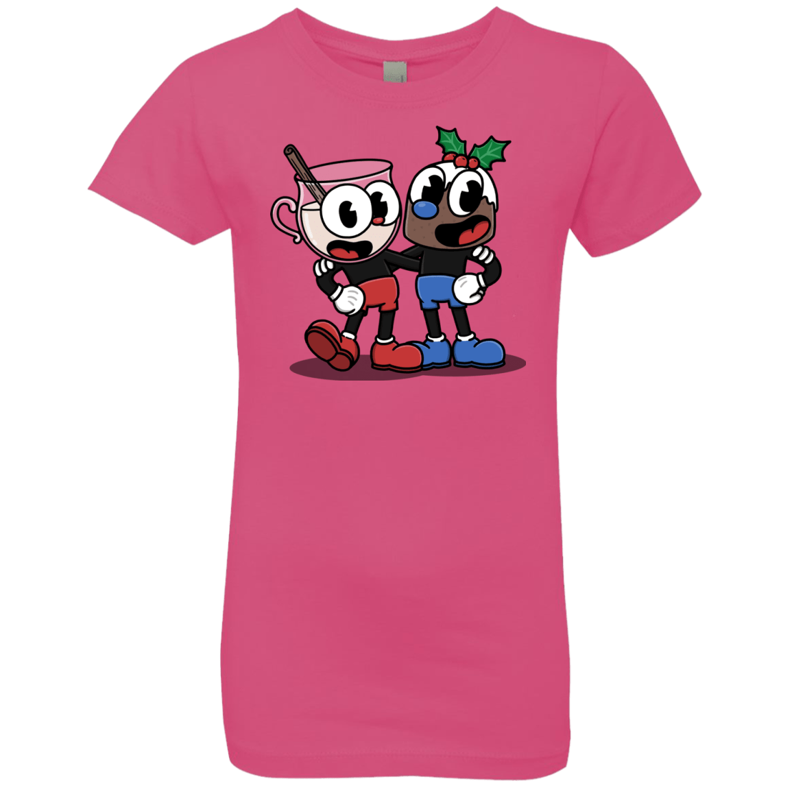 T-Shirts Hot Pink / YXS Eggnoghead and Puddingman Girls Premium T-Shirt