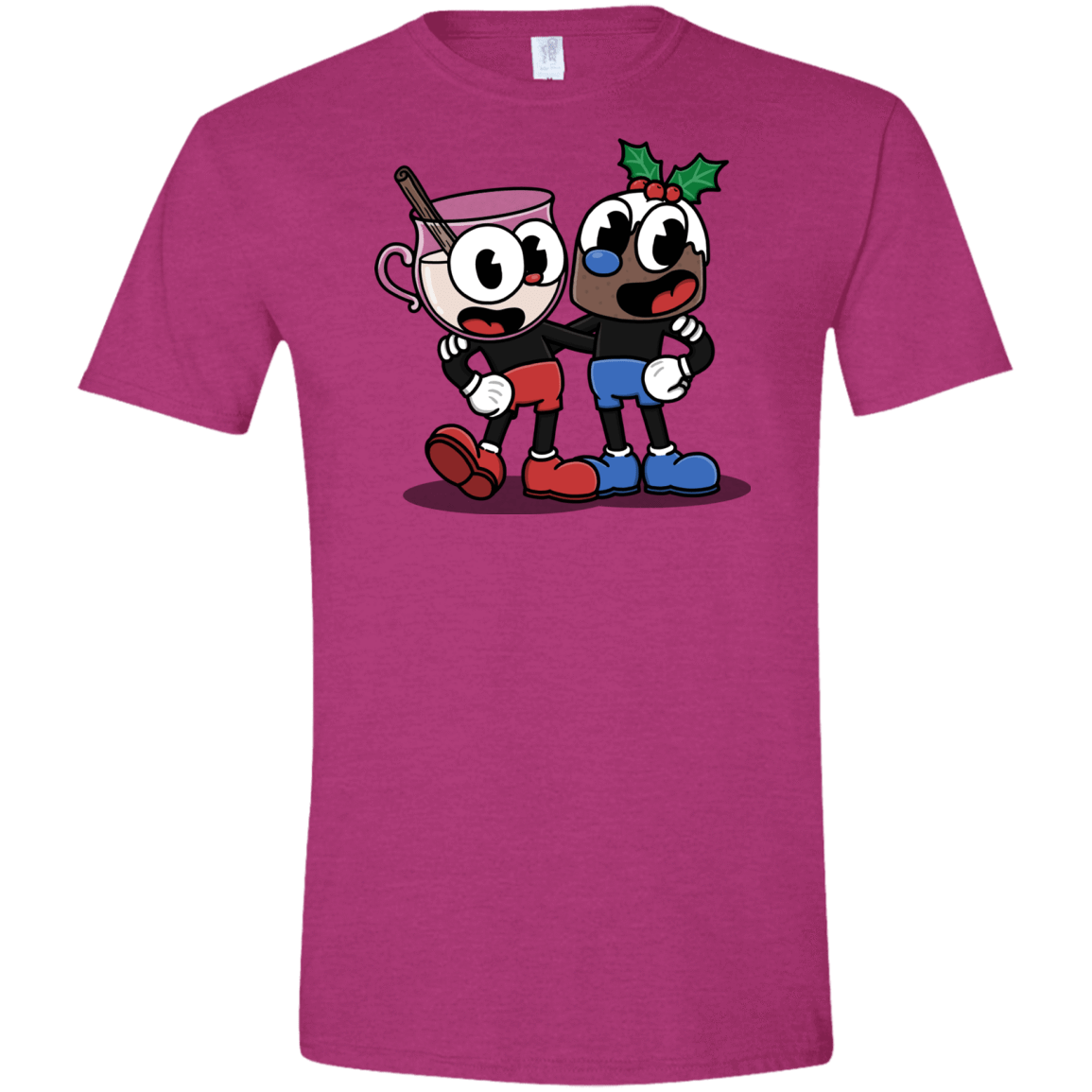 T-Shirts Antique Heliconia / S Eggnoghead and Puddingman Men's Semi-Fitted Softstyle