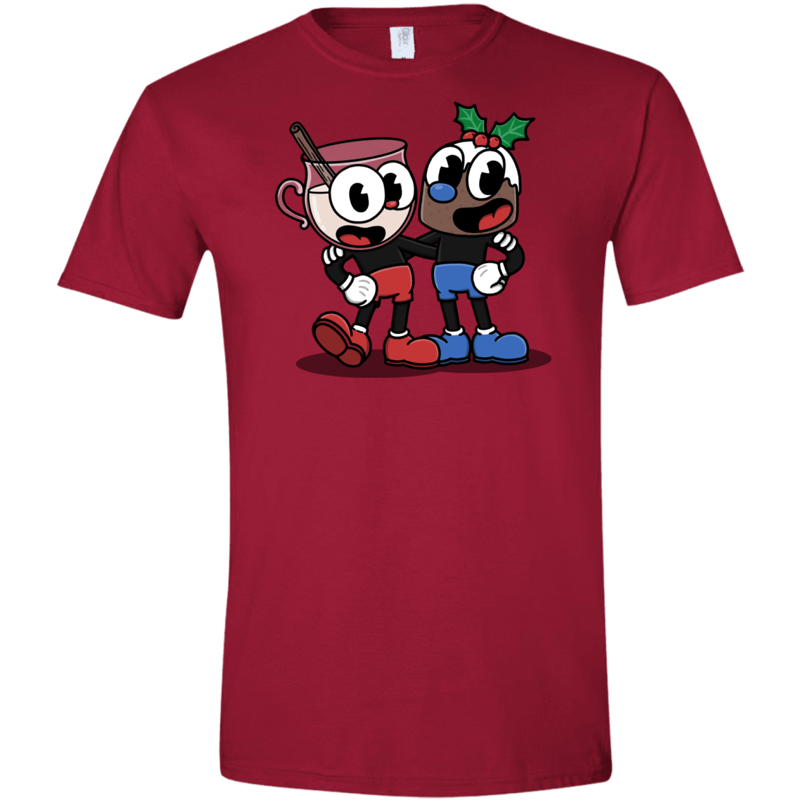 T-Shirts Cardinal Red / S Eggnoghead and Puddingman Men's Semi-Fitted Softstyle