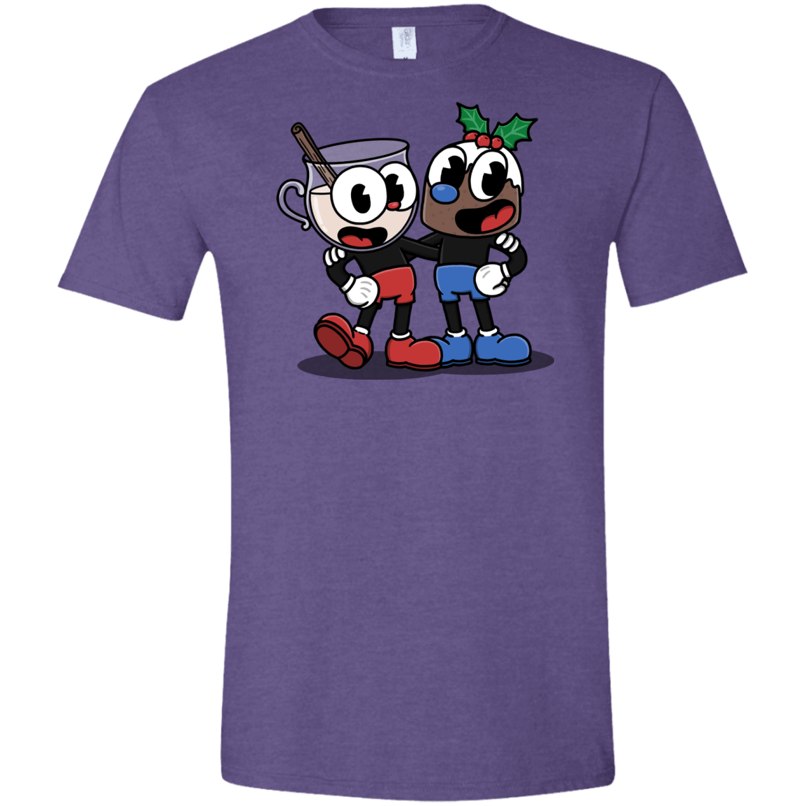 T-Shirts Heather Purple / S Eggnoghead and Puddingman Men's Semi-Fitted Softstyle