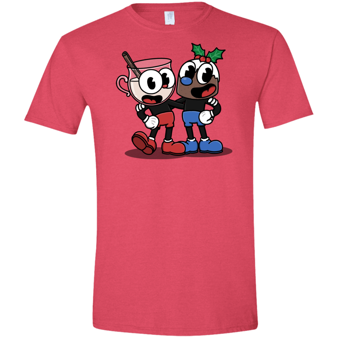 T-Shirts Heather Red / S Eggnoghead and Puddingman Men's Semi-Fitted Softstyle