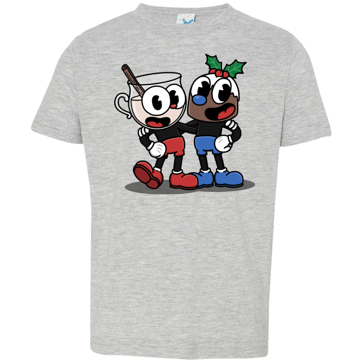 T-Shirts Heather Grey / 2T Eggnoghead and Puddingman Toddler Premium T-Shirt