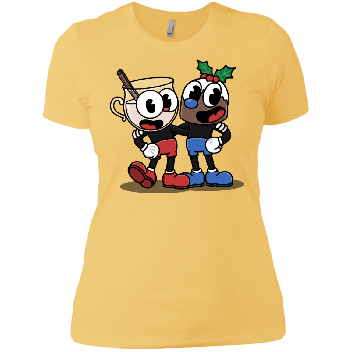 T-Shirts Banana Cream/ / X-Small Eggnoghead and Puddingman Women's Premium T-Shirt