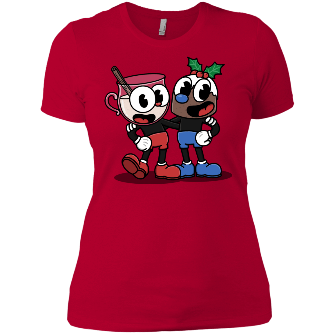 T-Shirts Red / X-Small Eggnoghead and Puddingman Women's Premium T-Shirt