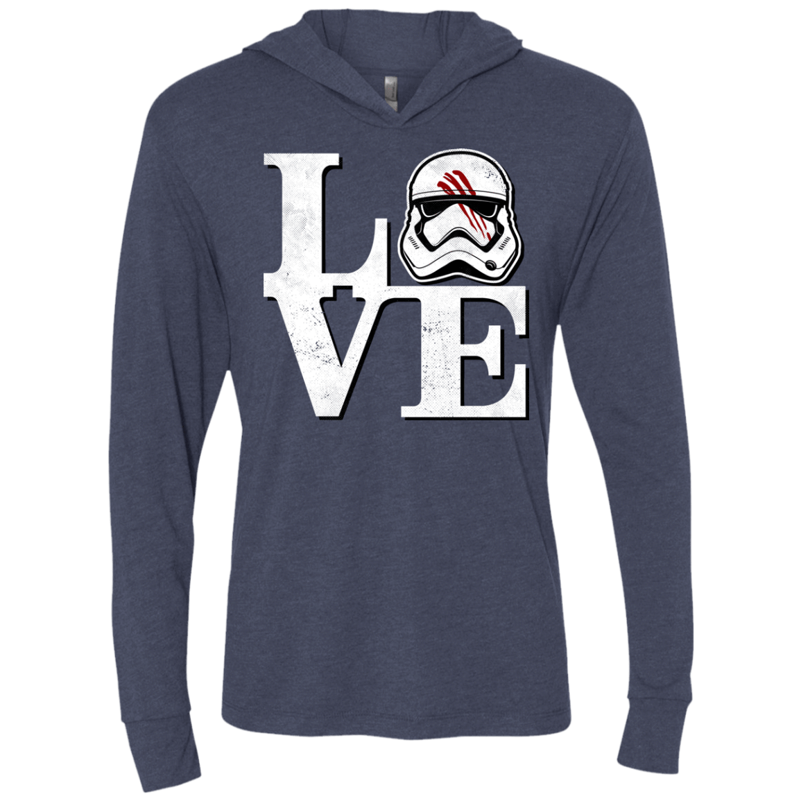 Eight Seven Love Triblend Long Sleeve Hoodie Tee