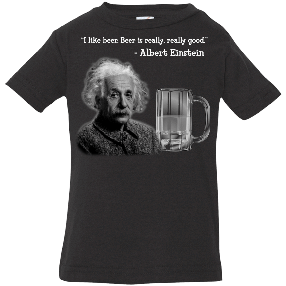 T-Shirts Black / 6 Months Einstein Infant Premium T-Shirt