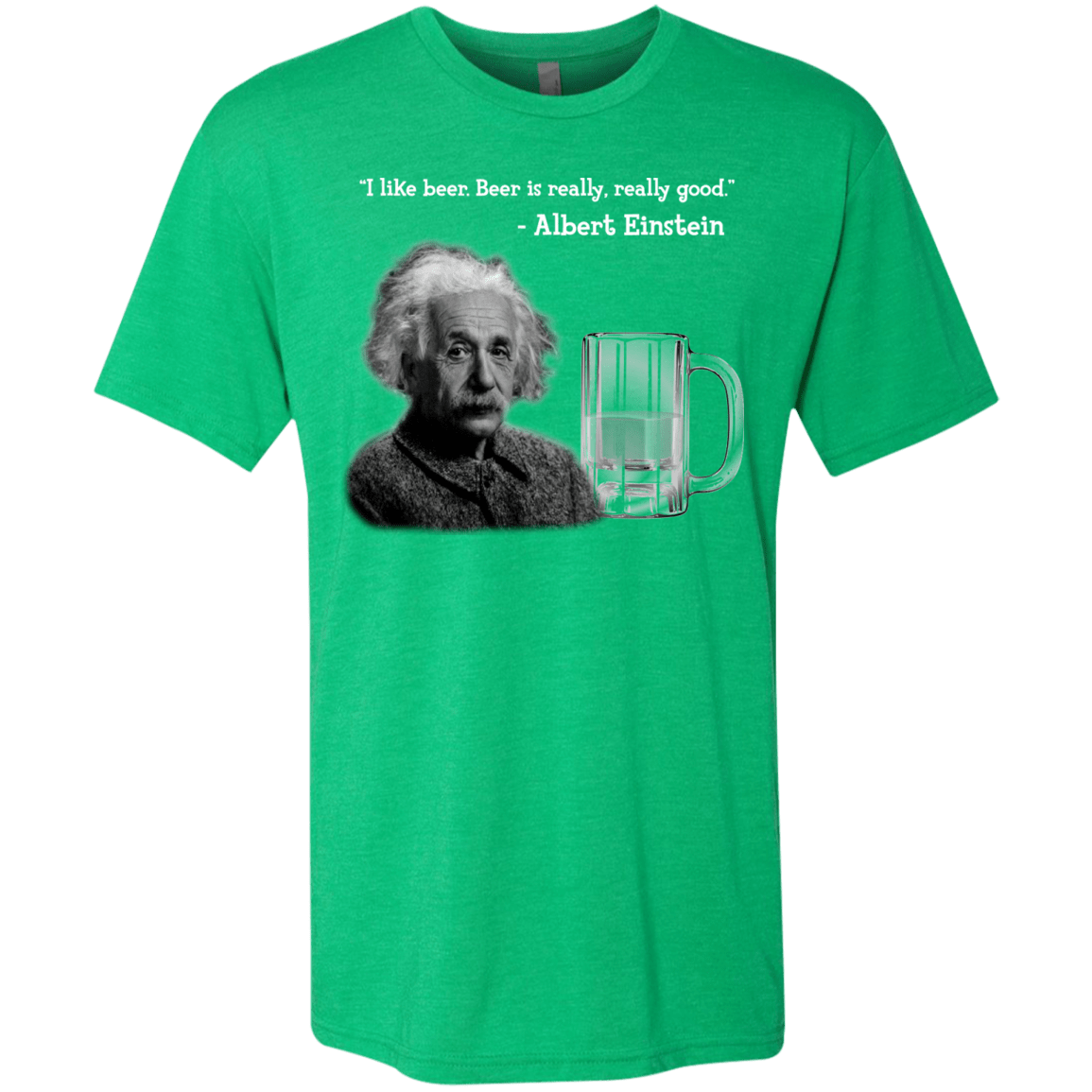 T-Shirts Envy / Small Einstein Men's Triblend T-Shirt