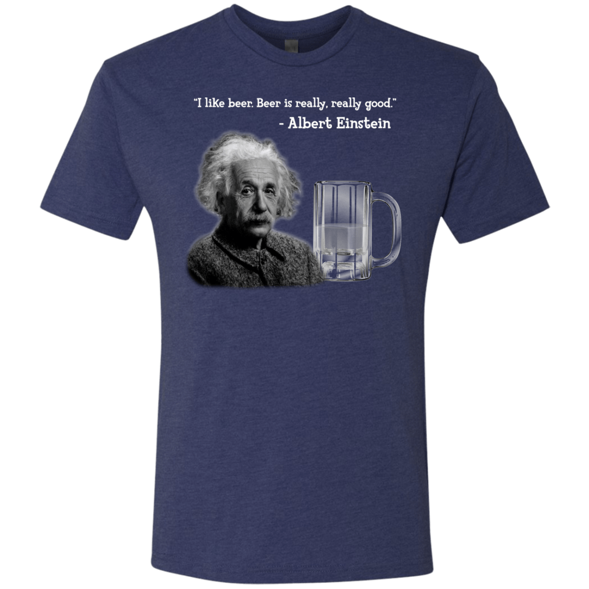 T-Shirts Vintage Navy / Small Einstein Men's Triblend T-Shirt