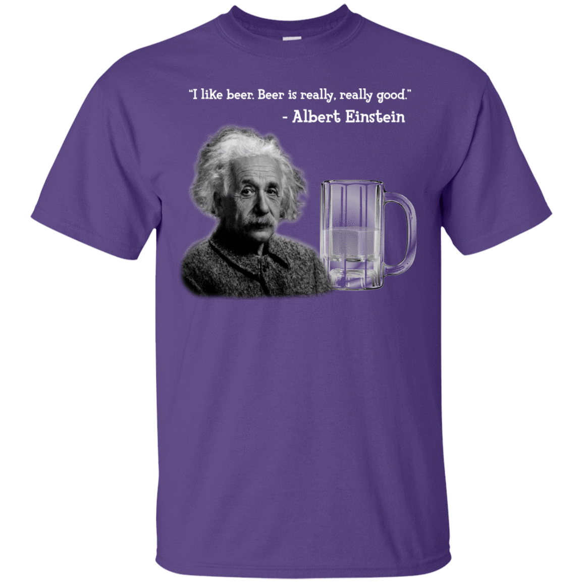 T-Shirts Purple / Small Einstein T-Shirt