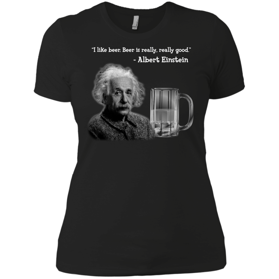 T-Shirts Black / X-Small Einstein Women's Premium T-Shirt