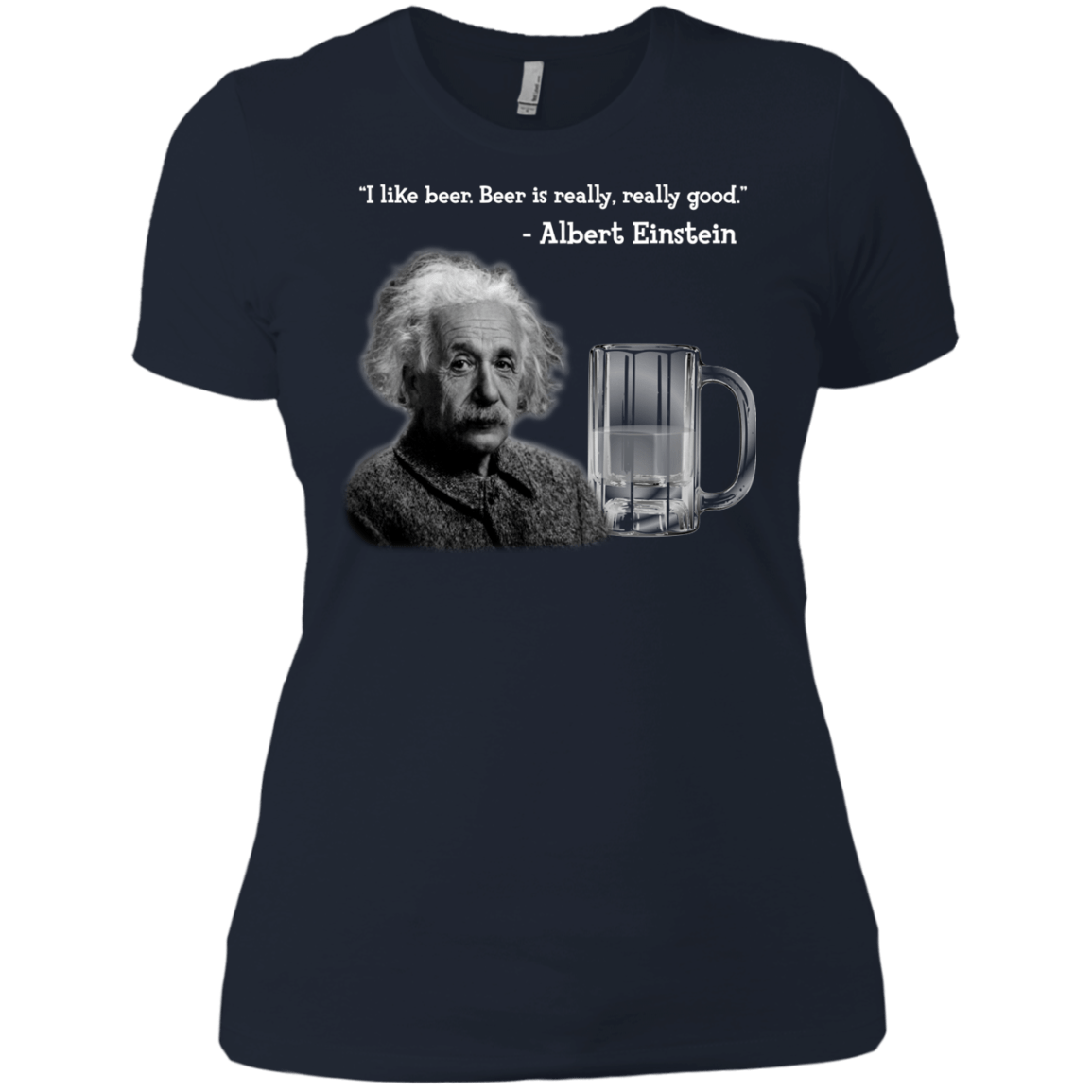 T-Shirts Midnight Navy / X-Small Einstein Women's Premium T-Shirt