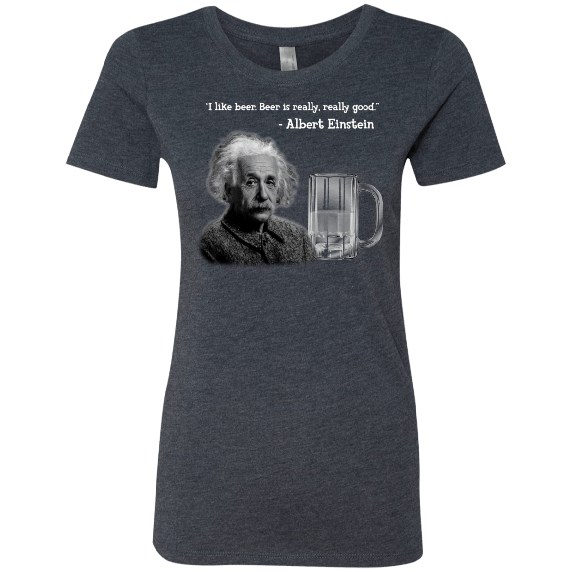 T-Shirts Vintage Navy / Small Einstein Women's Triblend T-Shirt