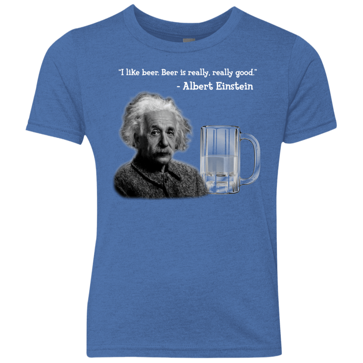 T-Shirts Vintage Royal / YXS Einstein Youth Triblend T-Shirt