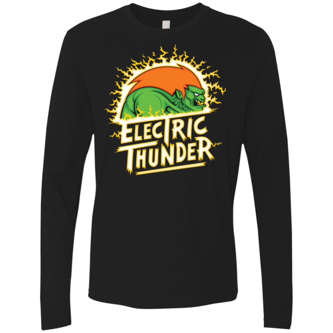 T-Shirts Black / Small Electric Thunder Men's Premium Long Sleeve
